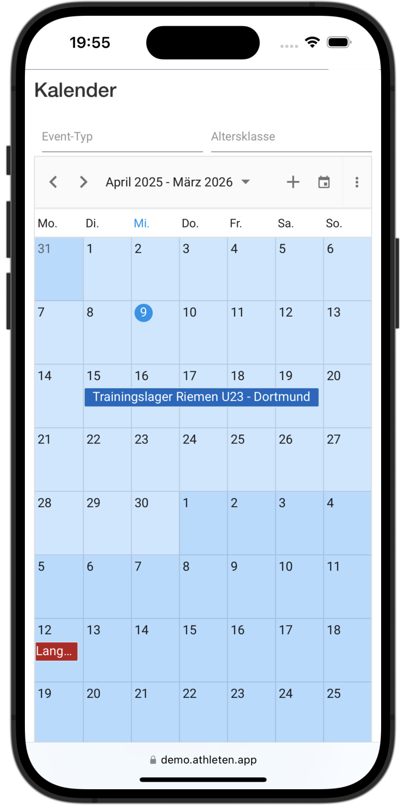 Mobile Calendar